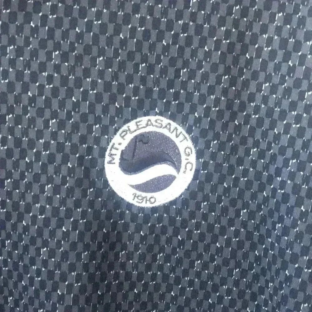 Foot Joy Mens Golf Polo Black and Gray - Picture 3 of 3